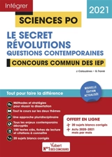 Le secret, révolutions : questions contemporaines : concours commun des IEP, 2021 - Jérôme Calauzènes