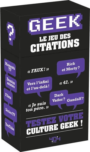 Geek : le jeu des citations