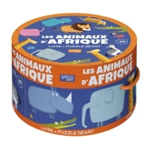 Les animaux d'Afrique : livre + puzzle géant - Mathew Neil