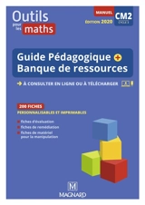 Outils pour les maths, manuel CM2, cycle 3 : guide pédagogique, avec CD-ROM banque de ressources - Sylvie Carle