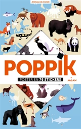 Animaux du monde : poster en 67 stickers - Delphine Gravier-Badreddine