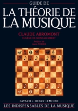 Guide de la théorie de la musique - Claude Abromont