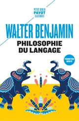 Philosophie du langage - Walter Benjamin
