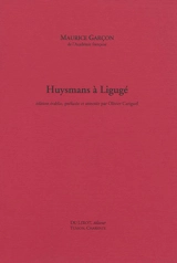 Huysmans à Ligugé - Maurice Garçon