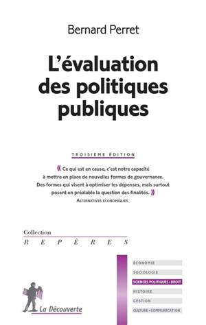 L'évaluation des politiques publiques - Bernard Perret