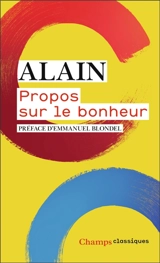 Propos sur le bonheur - Alain