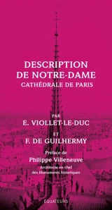 Description de Notre-Dame : cathédrale de Paris - Ferdinand de Guilhermy