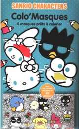 Sanrio characters : colo'masques : 4 masques prêts à colorier - Madeleine C.