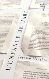 L'enfance de l'art - Jérôme Minière