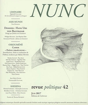 Nunc, n° 42. Hans Urs von Balthasar