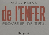 Proverbes de l'enfer. Proverbs of hell - William Blake