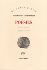 Poésies - Hans Magnus Enzensberger