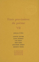 Etats provisoires du poème. Vol. 7