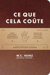 Ce que cela coûte - Wilfried Charles Heinz