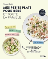 Mes petits plats pour bébé et toute la famille : cuisinez 1 seul plat et adaptez-le à l'âge de votre enfant - Vincent Amiel