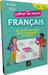 Mon coffret de leçons français, CM1, CM2, 9-11 ans : 30 cartes mentales pour comprendre et retenir ! : conforme au programme - Bénédicte Idiard