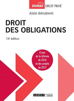 Droit des obligations - Alain Bénabent