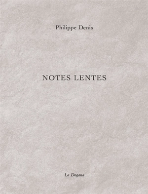 Notes lentes - Philippe Denis