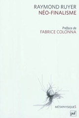 Néo-finalisme - Raymond Ruyer