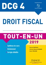Droit fiscal, DCG 4 : tout-en-un : 2019 - Patrick Pinteaux
