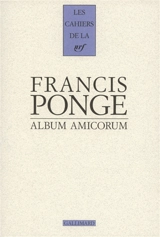 Album amicorum - Francis Ponge