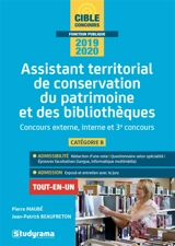 Assistant territorial de conservation du patrimoine et des bibliothèques : concours externe, interne et 3e concours, catégorie B : concours 2019-2020 - Pierre Maubé