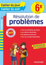 Résolution de problèmes 6e, cycle 3, 11-12 ans : nouveaux programmes 2016 - Christian Redouté