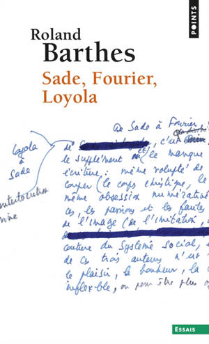 Sade, Fourier, Loyola - Roland Barthes