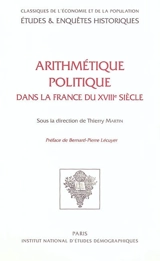 Arithmétique politique dans la France du XVIIIe siècle