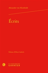 Ecrits - Alexander von Humboldt