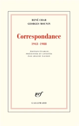 Correspondance : 1943-1988 - René Char