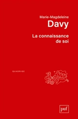 La connaissance de soi - Marie-Madeleine Davy
