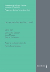 Le consentement en droit