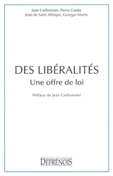 Des libéralités : une offre de loi