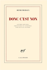 Donc c'est non - Henri Michaux