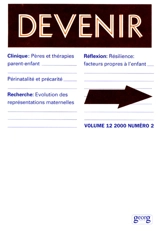 Devenir, n° 2 (2000)