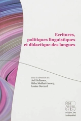 Ecritures, politiques linguistiques et didactique des langues