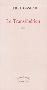 Le Transsibérien - Pierre Gascar