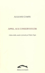 Appel aux conservateurs - Auguste Comte
