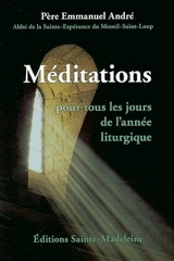 Méditations pour tous les jours de l'année liturgique - Emmanuel