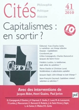 Cités, n° 41. Capitalismes, en sortir ?