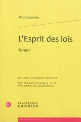L'esprit des lois. Vol. 1 - Montesquieu