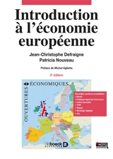 Introduction à l'économie européenne - Jean-Christophe Defraigne