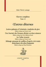 Oeuvres complètes. Vol. 12. Oeuvres diverses - Alain-René Lesage
