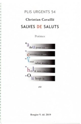 Salves de saluts : poèmes - Christian Cavaillé