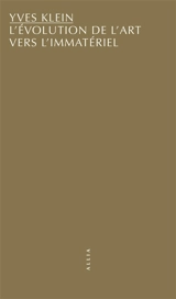 L'évolution de l'art vers l'immatériel : conférence à la Sorbonne - Yves Klein
