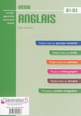 Mémo anglais, B1-B2 - Elise Peizerat