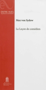 La leçon de comédien - Max von Sydow