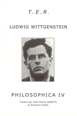 Philosophica. Vol. 4 - Ludwig Wittgenstein