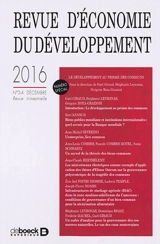 Revue d'économie du développement, n° 3-4 (2016). Le développement au prisme des communs